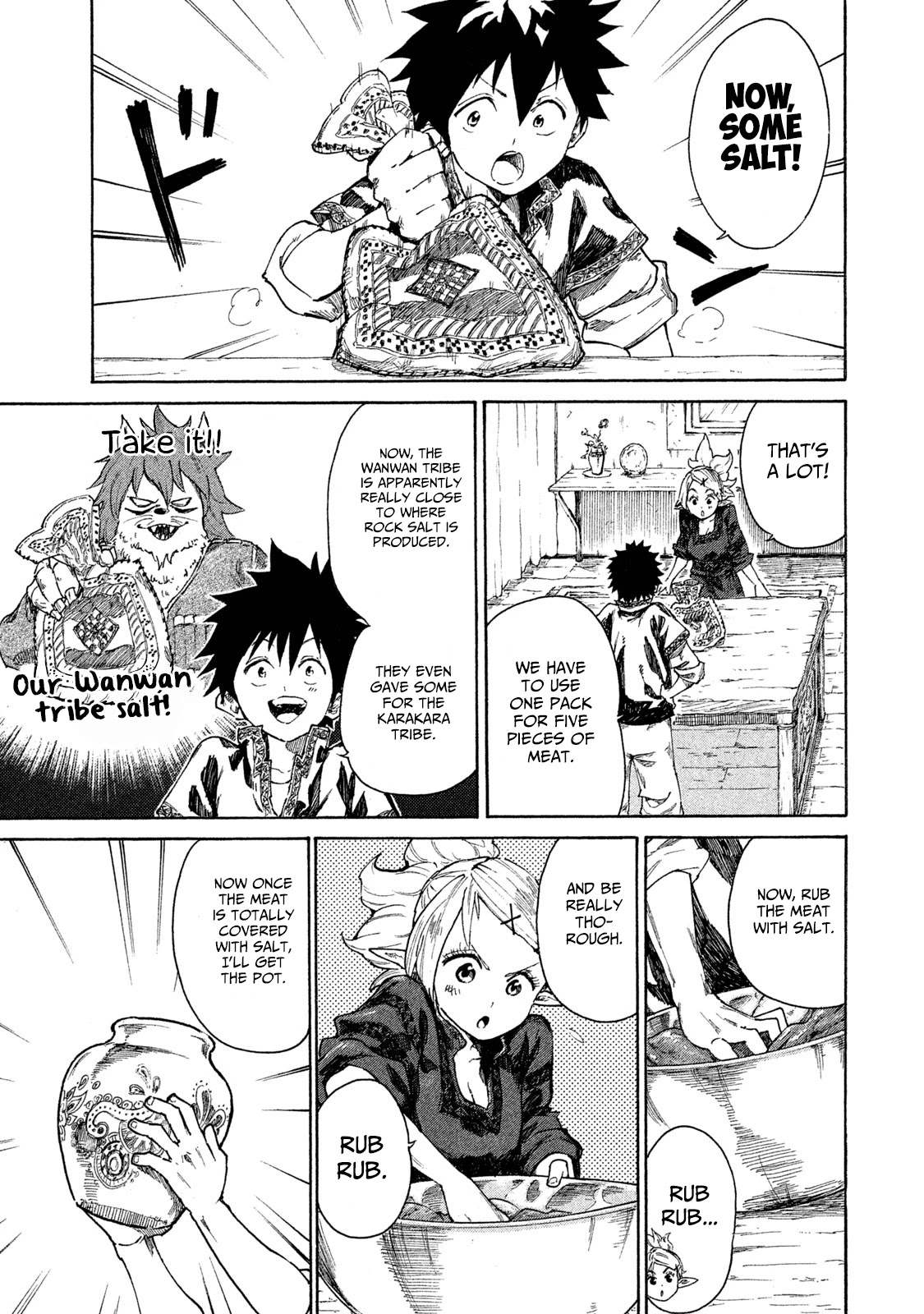 Mazumeshi Elf to Youbokugurashi Chapter 7 page 10 - Chapter 7: The Wanwan tribe and Winter