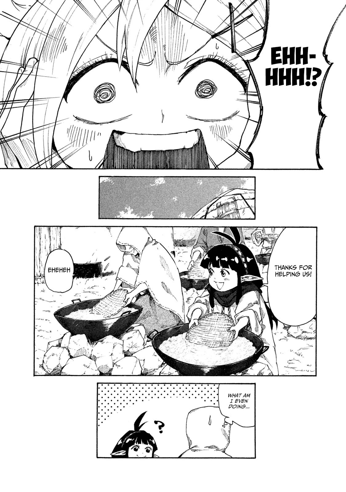 Mazumeshi Elf to Youbokugurashi Chapter 7 page 24 - Chapter 7: The Wanwan tribe and Winter
