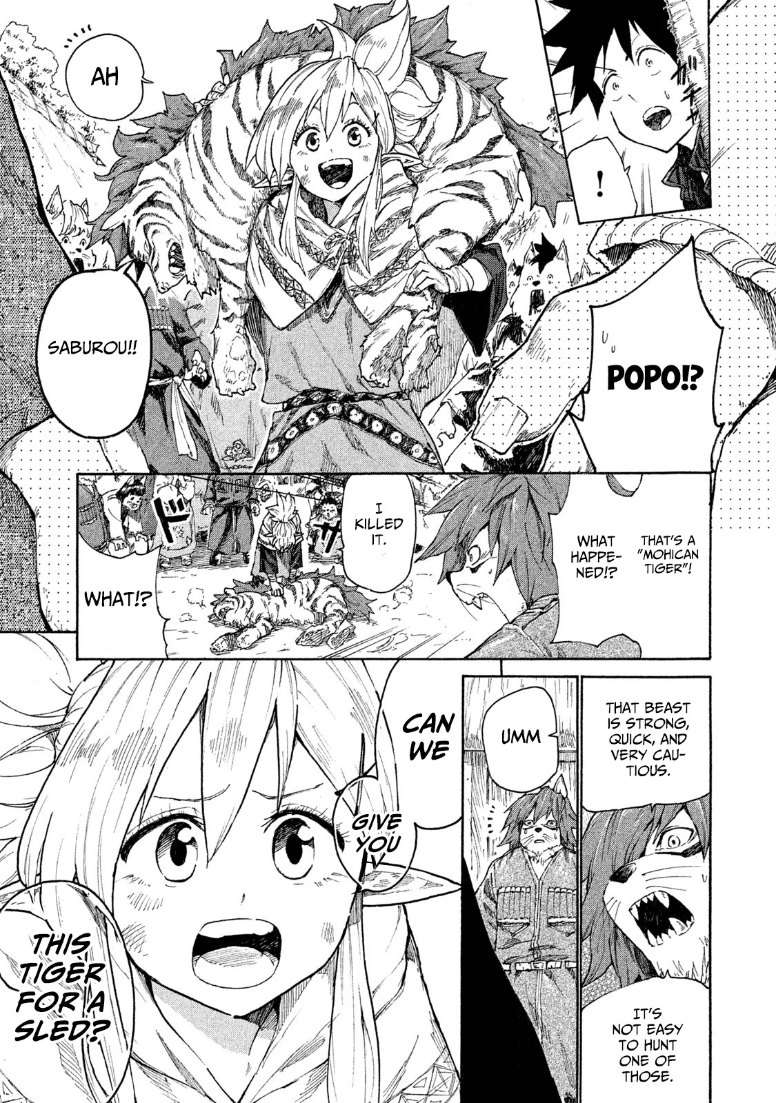 Mazumeshi Elf to Youbokugurashi Chapter 7 page 30 - Chapter 7: The Wanwan tribe and Winter