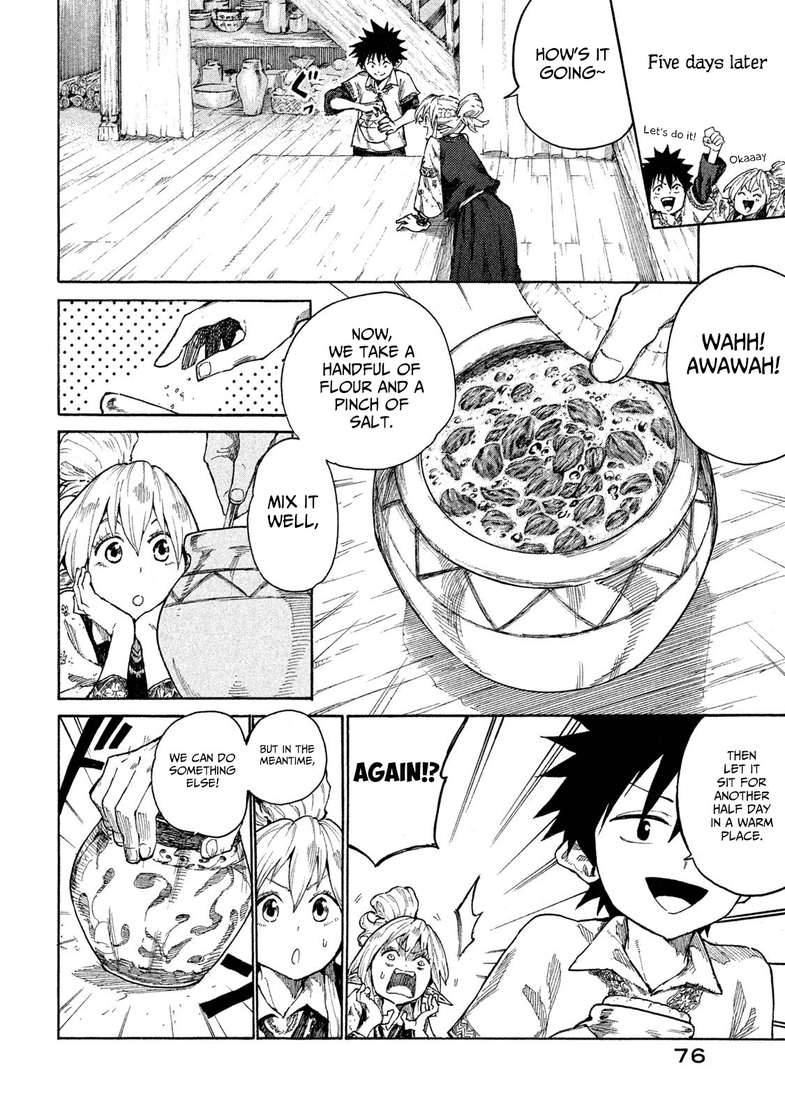 Mazumeshi Elf to Youbokugurashi Chapter 7 page 35 - Chapter 7: The Wanwan tribe and Winter