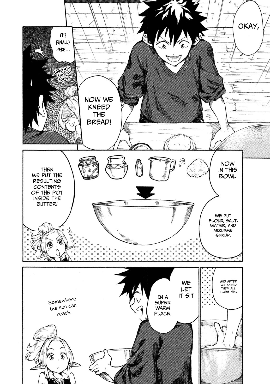 Mazumeshi Elf to Youbokugurashi Chapter 7 page 37 - Chapter 7: The Wanwan tribe and Winter
