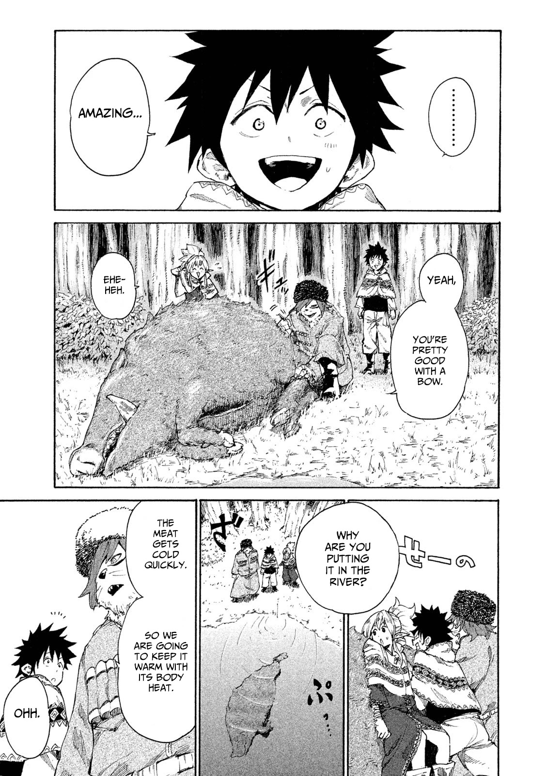 Mazumeshi Elf to Youbokugurashi Chapter 7 page 4 - Chapter 7: The Wanwan tribe and Winter
