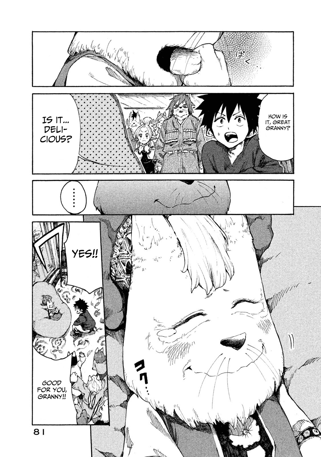 Mazumeshi Elf to Youbokugurashi Chapter 7 page 40 - Chapter 7: The Wanwan tribe and Winter