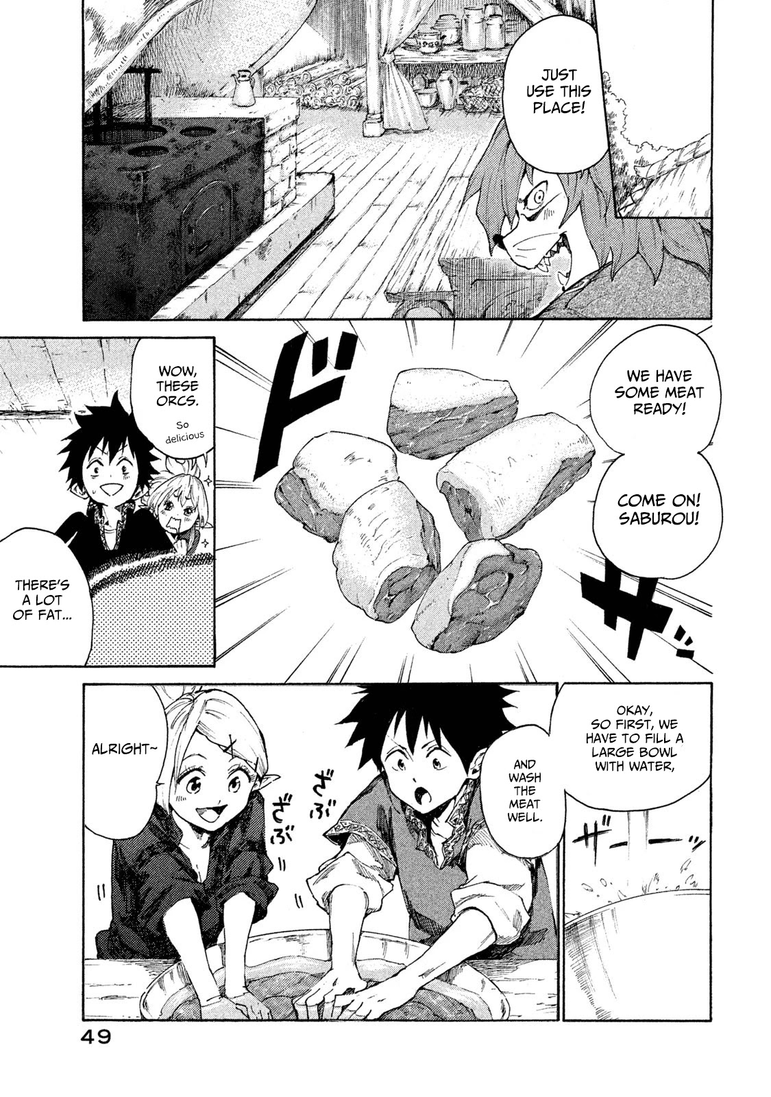 Mazumeshi Elf to Youbokugurashi Chapter 7 page 8 - Chapter 7: The Wanwan tribe and Winter