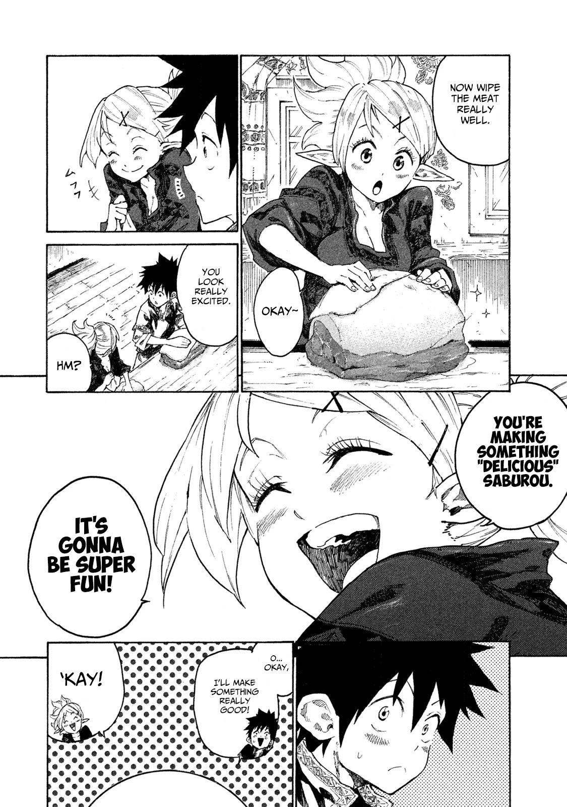 Mazumeshi Elf to Youbokugurashi Chapter 7 page 9 - Chapter 7: The Wanwan tribe and Winter