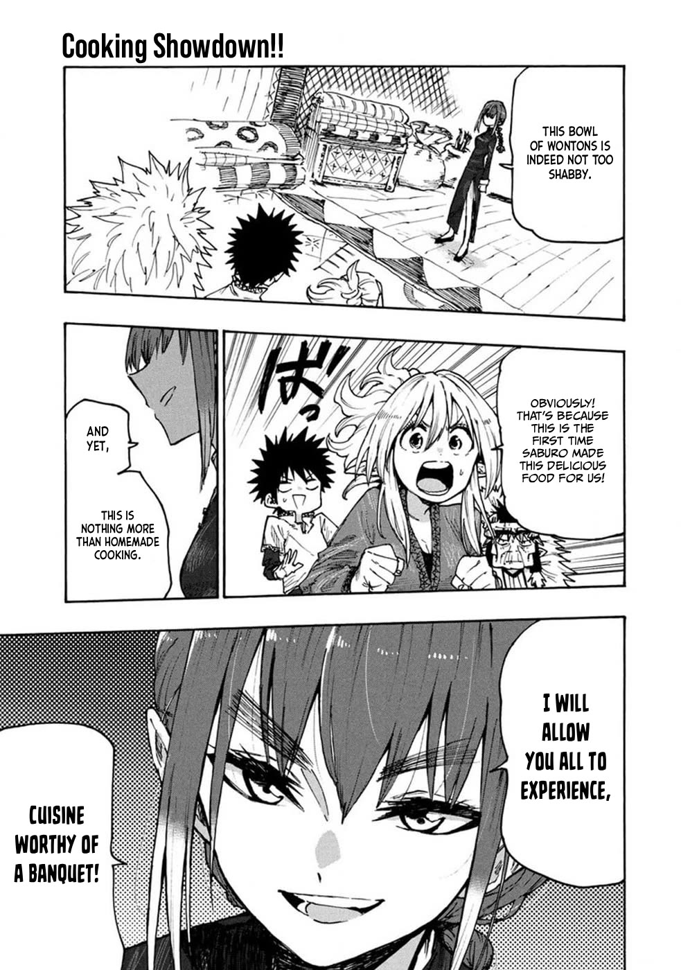 Mazumeshi Elf to Youbokugurashi Chapter 74 page 3 - Chapter 74: Cooking Showdown!!