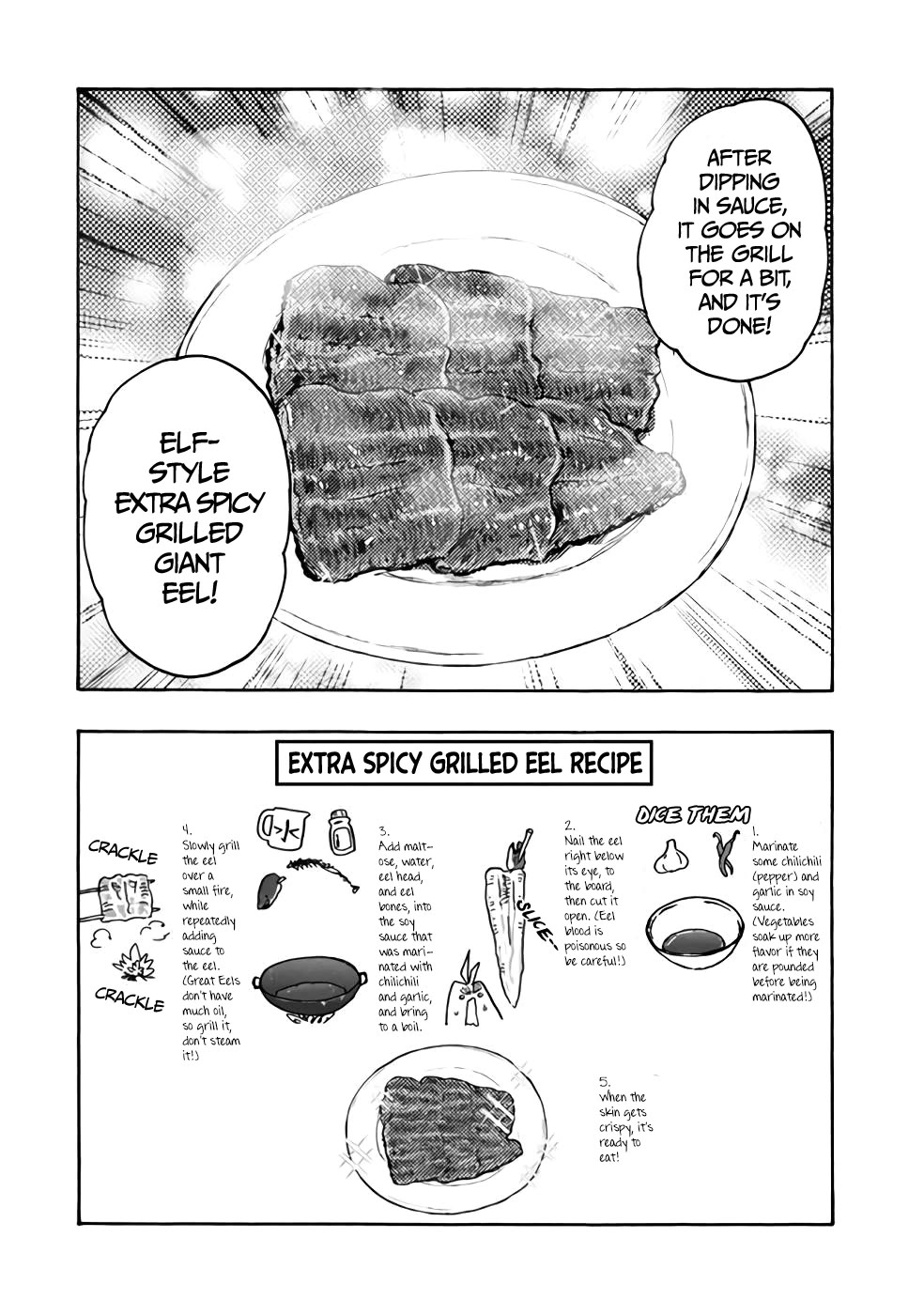 Mazumeshi Elf to Youbokugurashi Chapter 77 page 19 - Chapter 77: Grilled Fish!