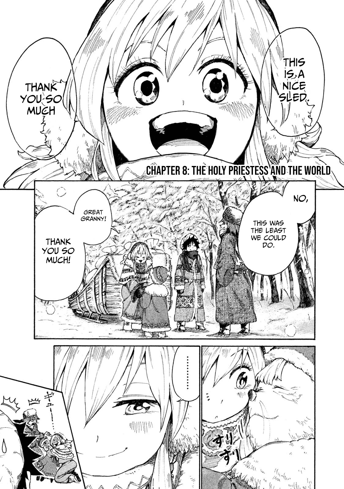 Mazumeshi Elf to Youbokugurashi Chapter 8 page 2 - Chapter 8: The Holy Priestess and the World
