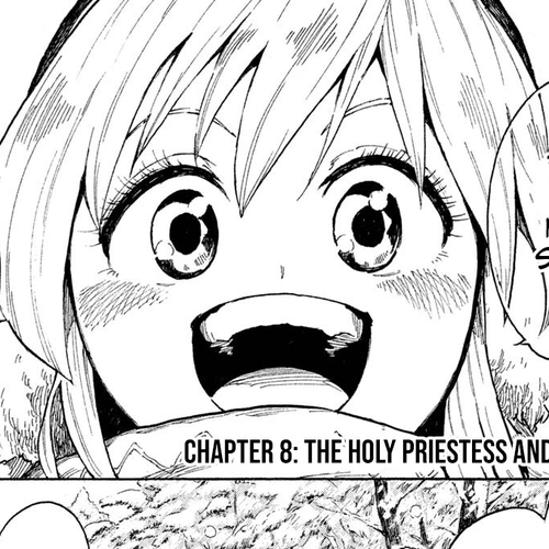Mazumeshi Elf to Youbokugurashi Chapter 8: The Holy Priestess and the World cover