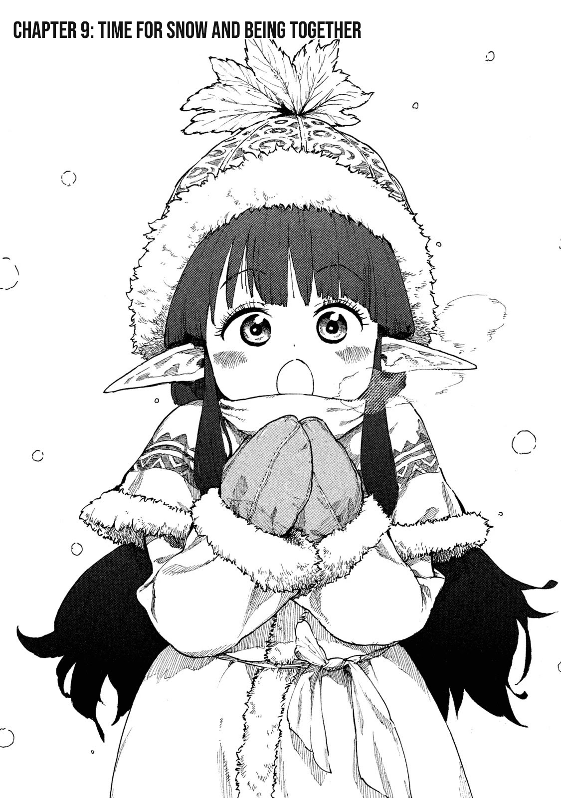 Mazumeshi Elf to Youbokugurashi Chapter 9 page 1 - Chapter 9: Time for snow and being together