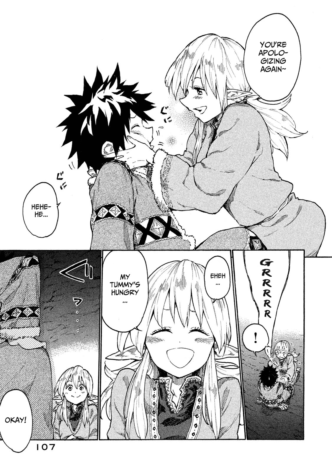 Mazumeshi Elf to Youbokugurashi Chapter 9 page 7 - Chapter 9: Time for snow and being together