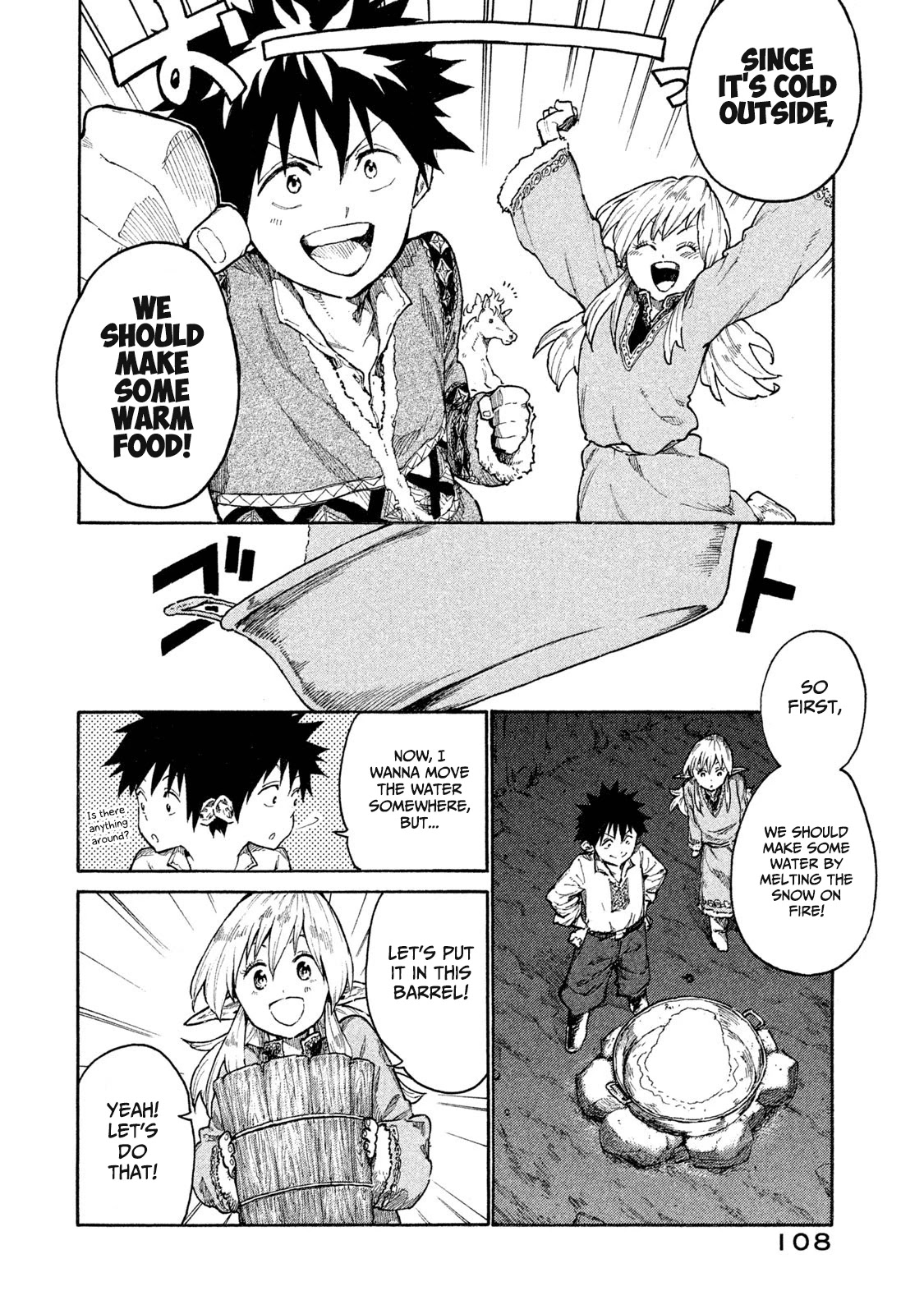 Mazumeshi Elf to Youbokugurashi Chapter 9 page 8 - Chapter 9: Time for snow and being together