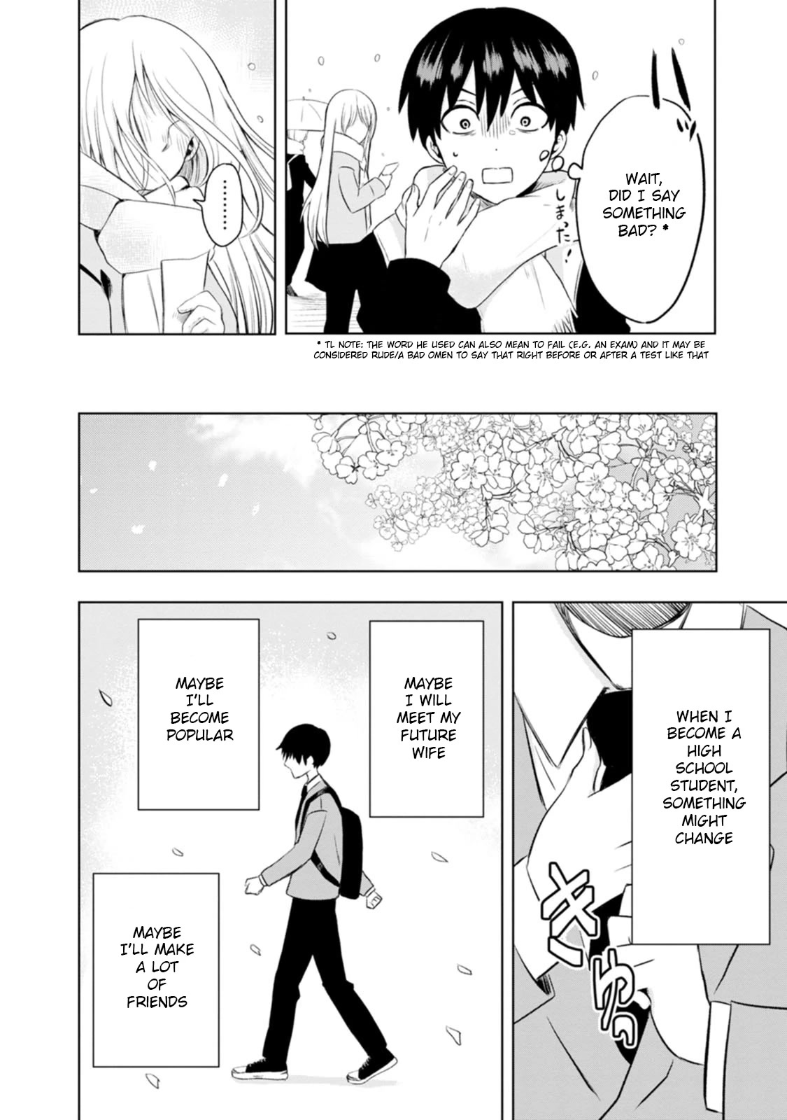 Me and Kumakura-san Chapter 1 page 6 - Chapter 1: The colorless, transparent me
