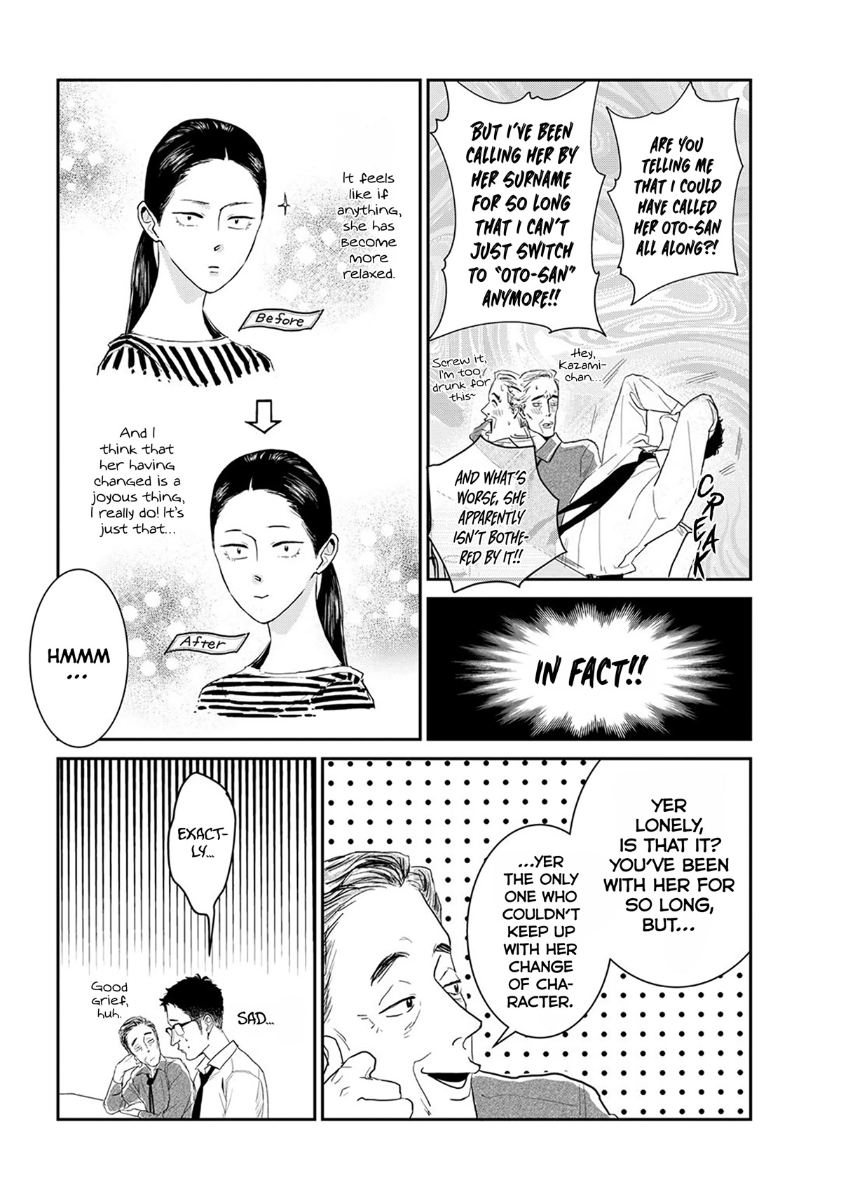 Me no Doku Sugiru Shokuba no Futari Chapter 9.6 page 4 - Chapter 9.6: At the Robata Daruma