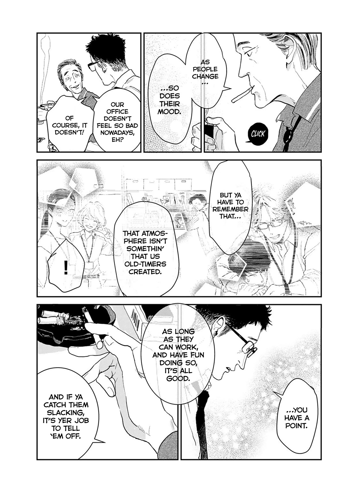 Me no Doku Sugiru Shokuba no Futari Chapter 9.6 page 5 - Chapter 9.6: At the Robata Daruma