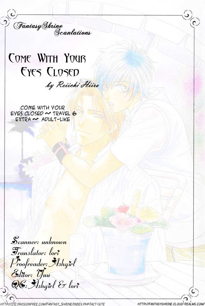 Me wo Tojite Oide yo Chapter 6 page 1 - Chapter 6 : Come With Your Eyes Closed ~ Travel 6 & Extra ~ Adult Like [End]