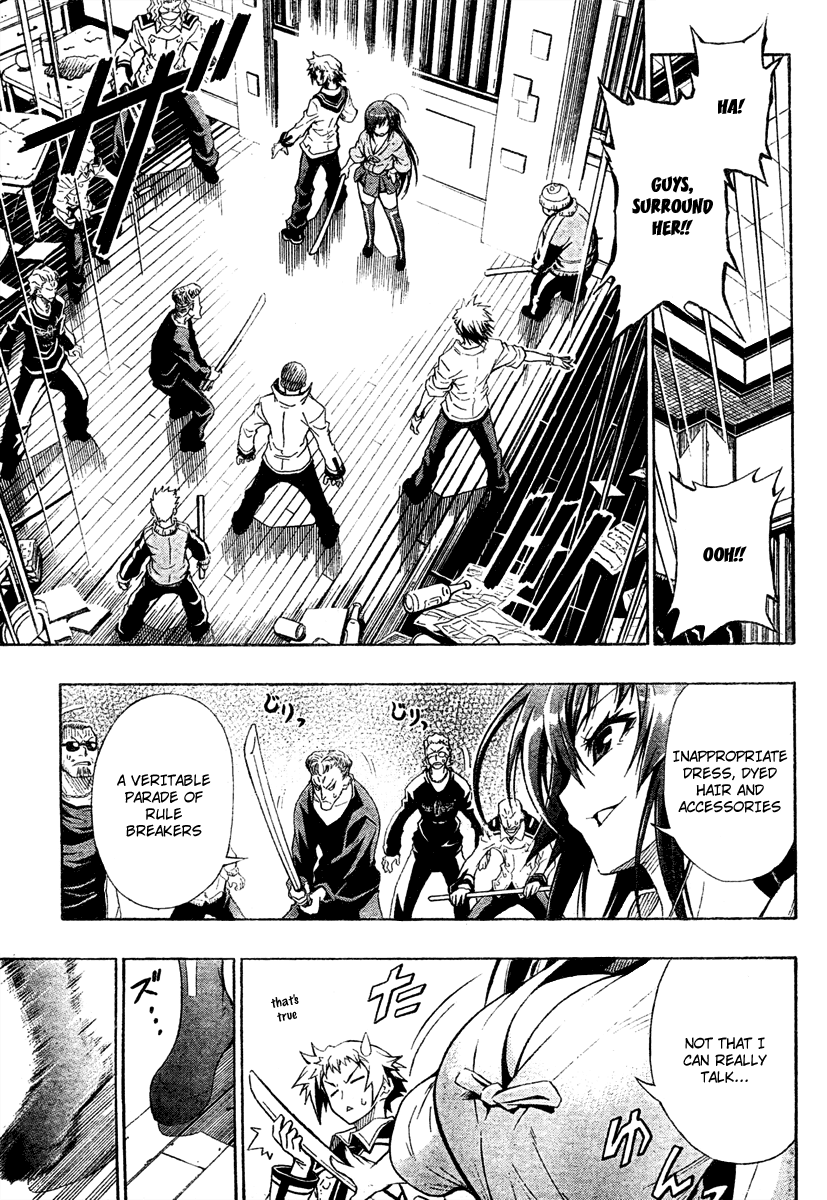 Medaka Box Chapter 1 page 18 - Chapter 1 : The 1st Suggestion - The School Council in Action
