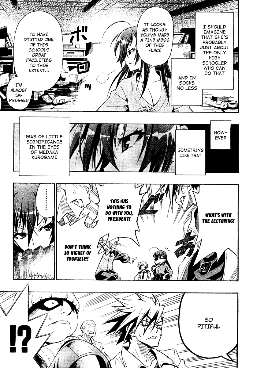Medaka Box Chapter 1 page 21 - Chapter 1 : The 1st Suggestion - The School Council in Action