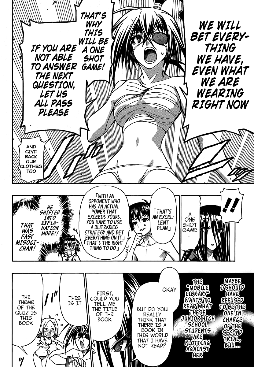 Medaka Box Chapter 100 page 15 - Chapter 100 : The 100th Suggestion - Create a Themed Quiz, Please