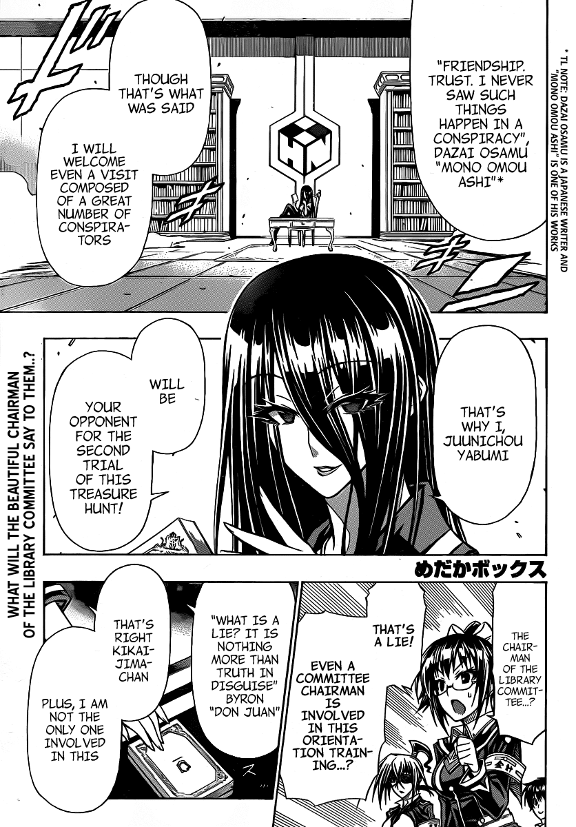 Medaka Box Chapter 100 page 2 - Chapter 100 : The 100th Suggestion - Create a Themed Quiz, Please