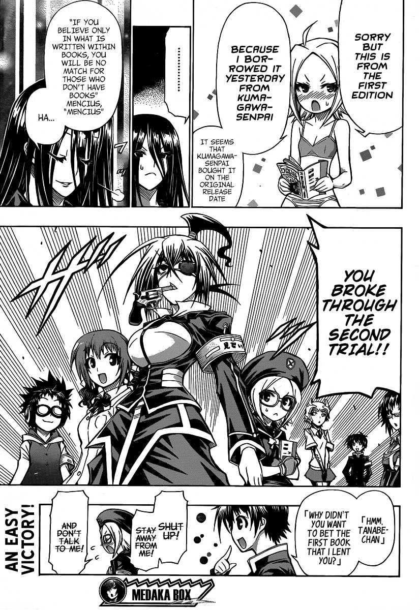 Medaka Box Chapter 100 page 20 - Chapter 100 : The 100th Suggestion - Create a Themed Quiz, Please