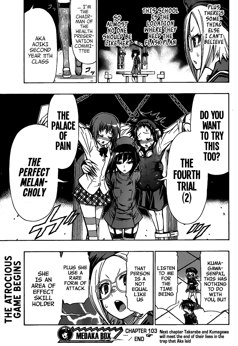 Medaka Box Chapter 103 page 20 - Chapter 103 : The 103rd Suggestion - If I Am Be Able To Do That There Will Be No P...