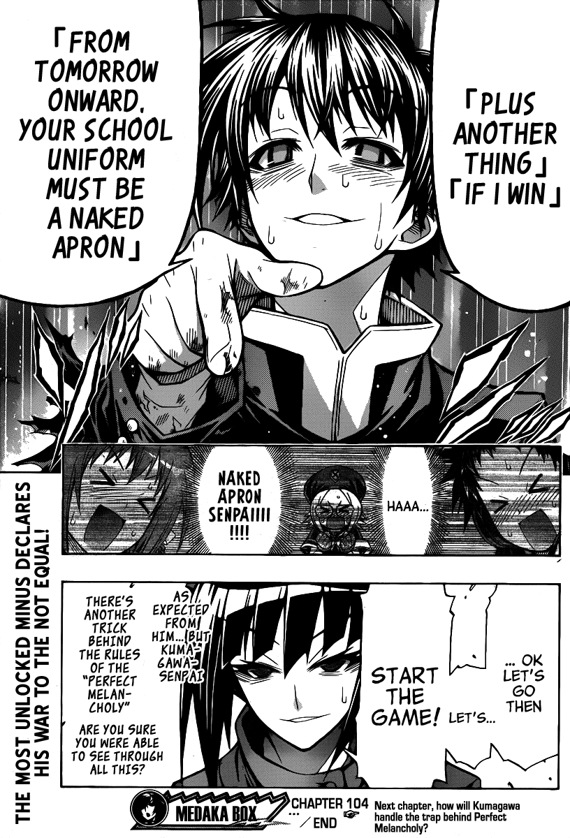 Medaka Box Chapter 104 page 20 - Chapter 104 : The 104th Suggestion - A Skill Holder And an Unskilled