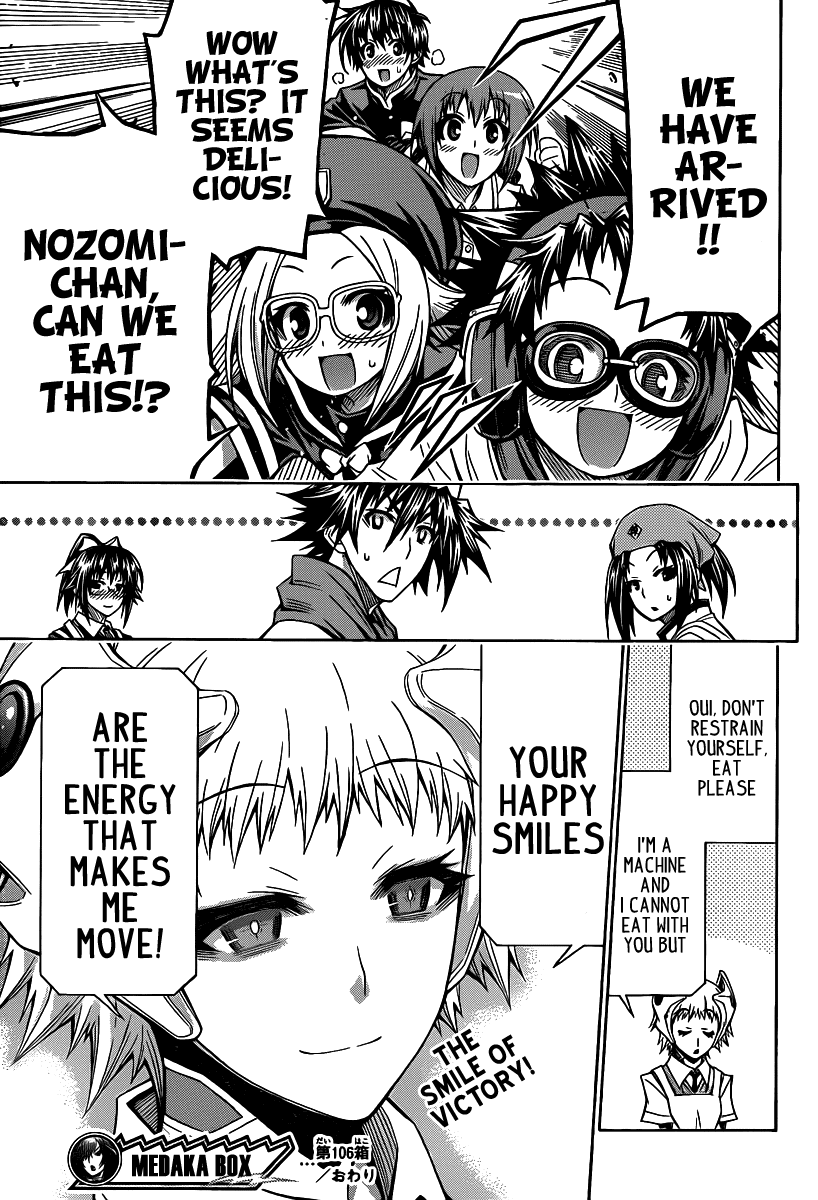Medaka Box Chapter 106 page 19 - Chapter 106 : The 106th Suggestion - I Don't Have a Heart