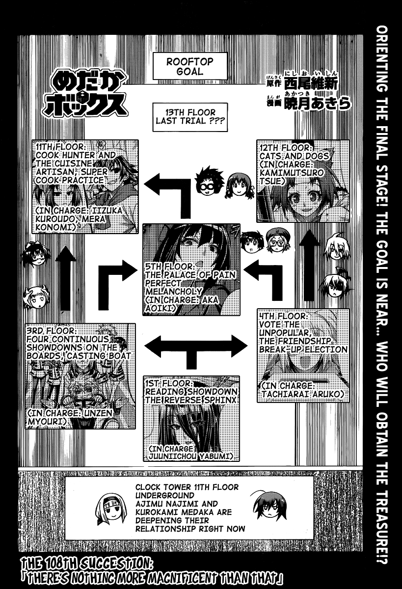 Medaka Box Chapter 108 page 3 - Chapter 108 : The 108th Suggestion - There's Nothing More Magnificent Than That