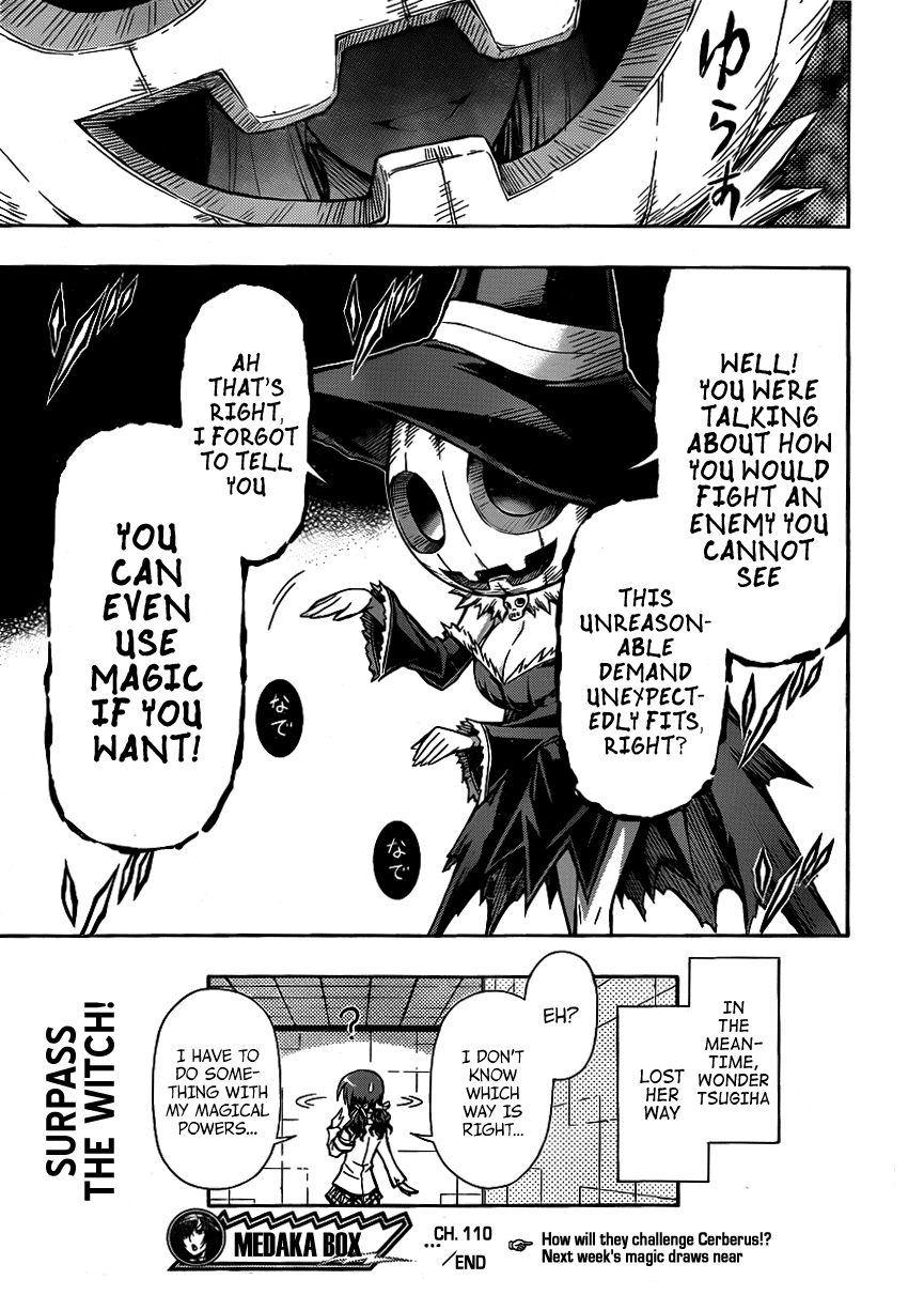Medaka Box Chapter 110 page 20 - Chapter 110 : The 110th Suggestion - You Can't See It But