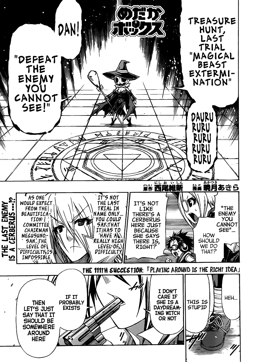 Medaka Box Chapter 111 page 2 - Chapter 111 : The 111st Suggestion - Playing Around Is the Right Idea