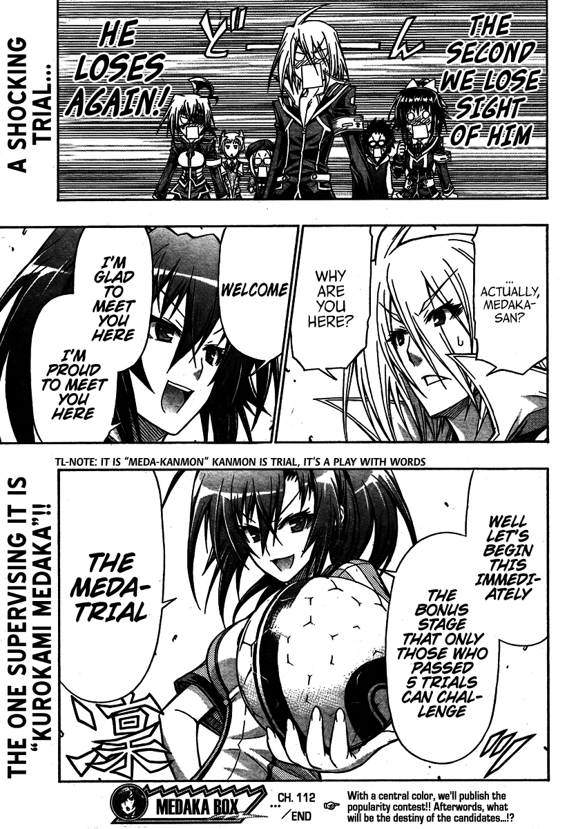 Medaka Box Chapter 112 page 19 - Chapter 112 : The 112nd Suggestion - To Say that You're Special
