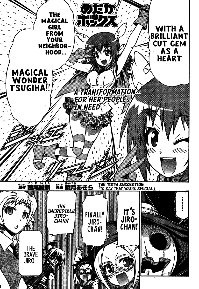 Medaka Box Chapter 112 page 2 - Chapter 112 : The 112nd Suggestion - To Say that You're Special