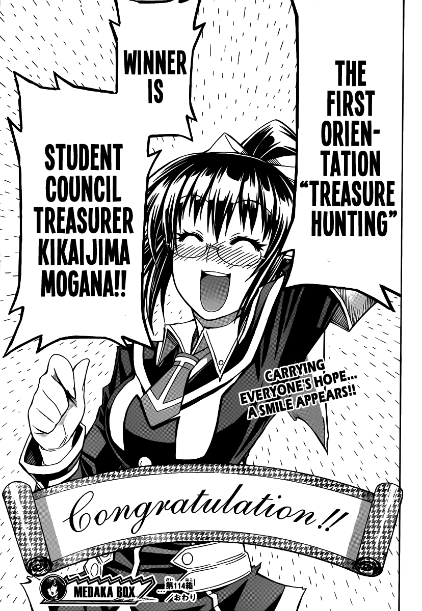 Medaka Box Chapter 114 page 23 - Chapter 114 : The 114th Suggestion - We Might Beat Kurokami Medaka