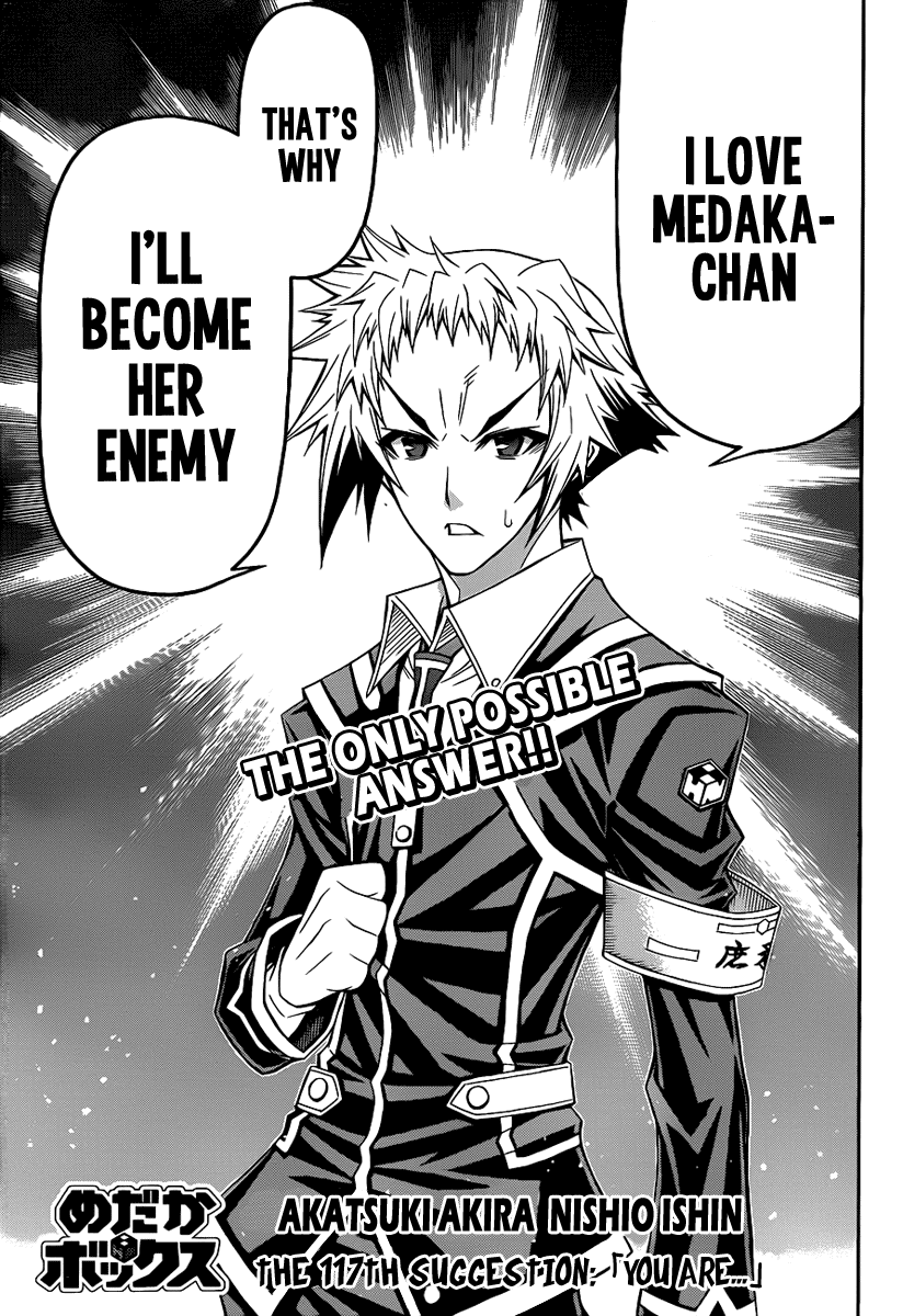 Medaka Box Chapter 117 page 3 - Chapter 117 : The 117th Suggestion - You Are...