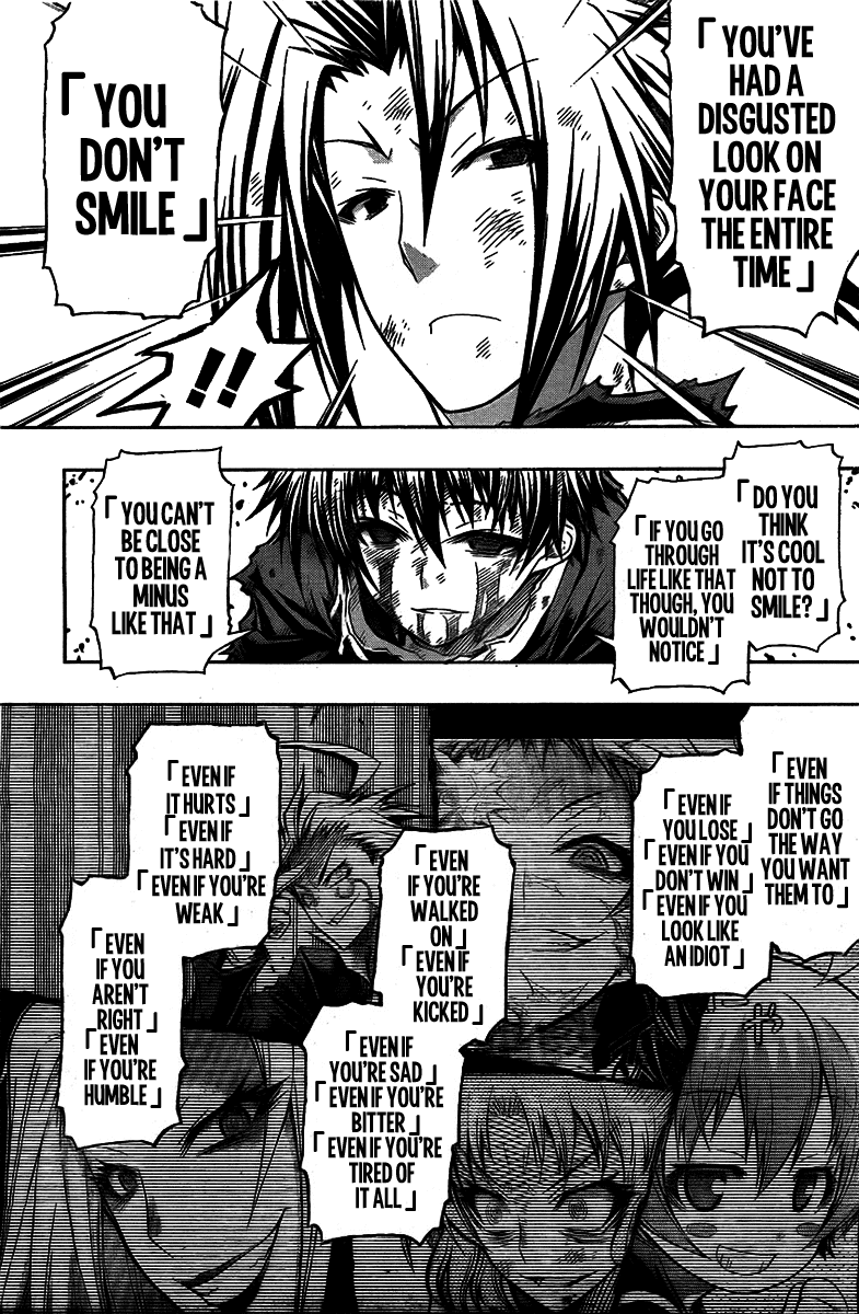 Medaka Box Chapter 120 page 19 - Chapter 120 : The 120th Suggestion - Not Even a Smile