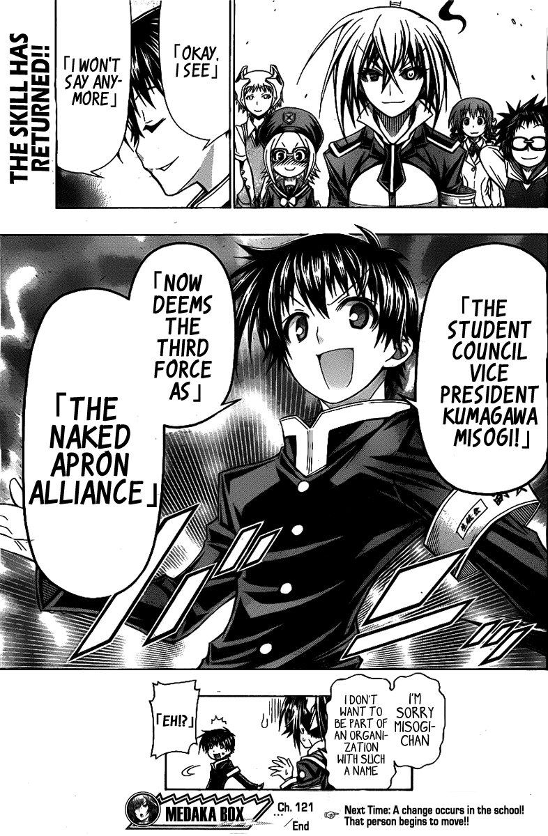 Medaka Box Chapter 121 page 21 - Chapter 121 : The 121st Suggestion - A Person Killing Another