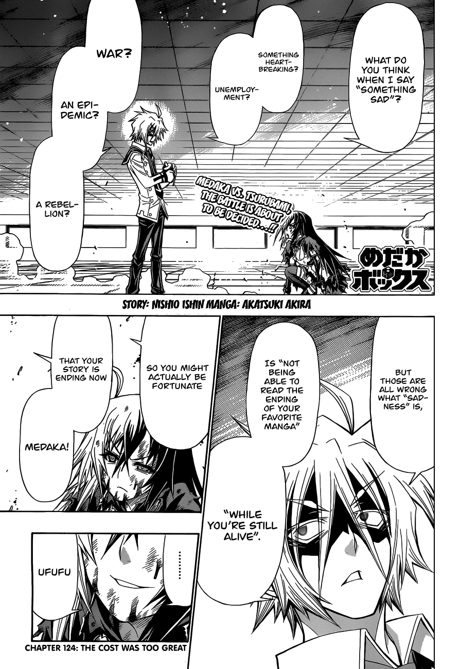 Medaka Box Chapter 124.3 page 2 - Chapter 124 v3 : The 124th Suggestion - The Cost Was Too Great