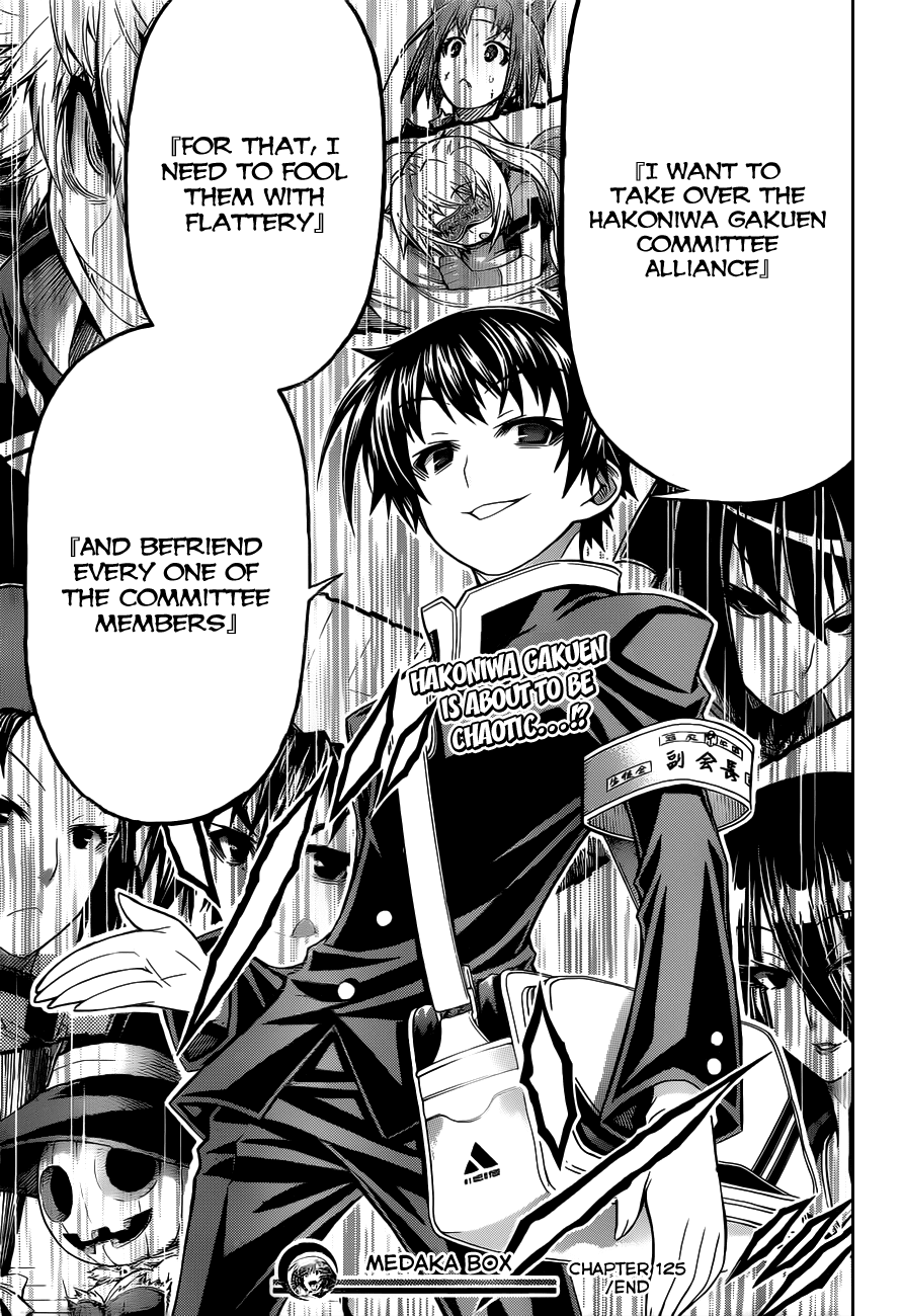 Medaka Box Chapter 125.2 page 18 - Chapter 125 v2 : The 125th Suggestion - What is "Victory"?