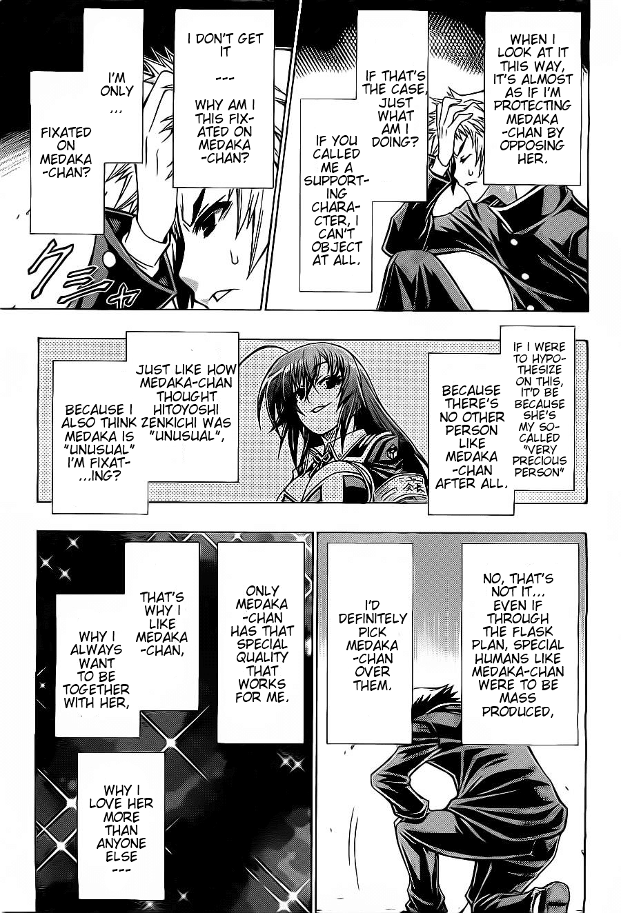 Medaka Box Chapter 126.2 page 12 - Chapter 126 v2 : The 126th Suggestion - What's Important to a Person's Heart Is