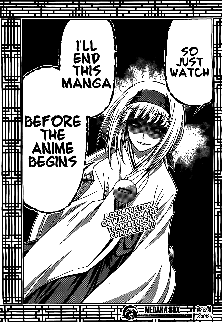 Medaka Box Chapter 127 page 20 - Chapter 127 : The 127th Suggestion - That's Why, Next Year, Medaka-chan Will