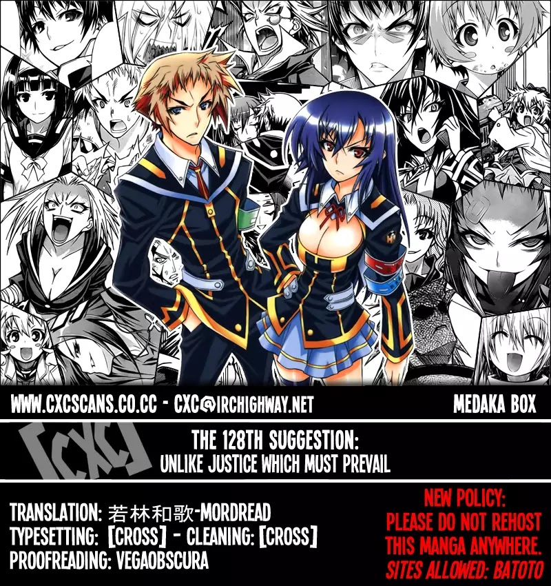 Medaka Box Chapter 128 page 1 - Chapter 128 : Unlike Justic But Not Always