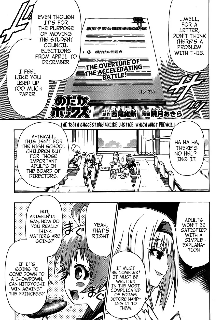 Medaka Box Chapter 128 page 3 - Chapter 128 : Unlike Justic But Not Always