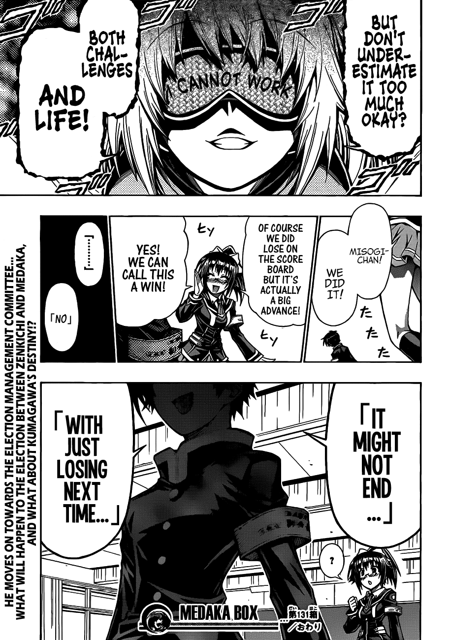 Medaka Box Chapter 131 page 22 - Chapter 131 : The 131st Suggestion - You Can Set a Trap