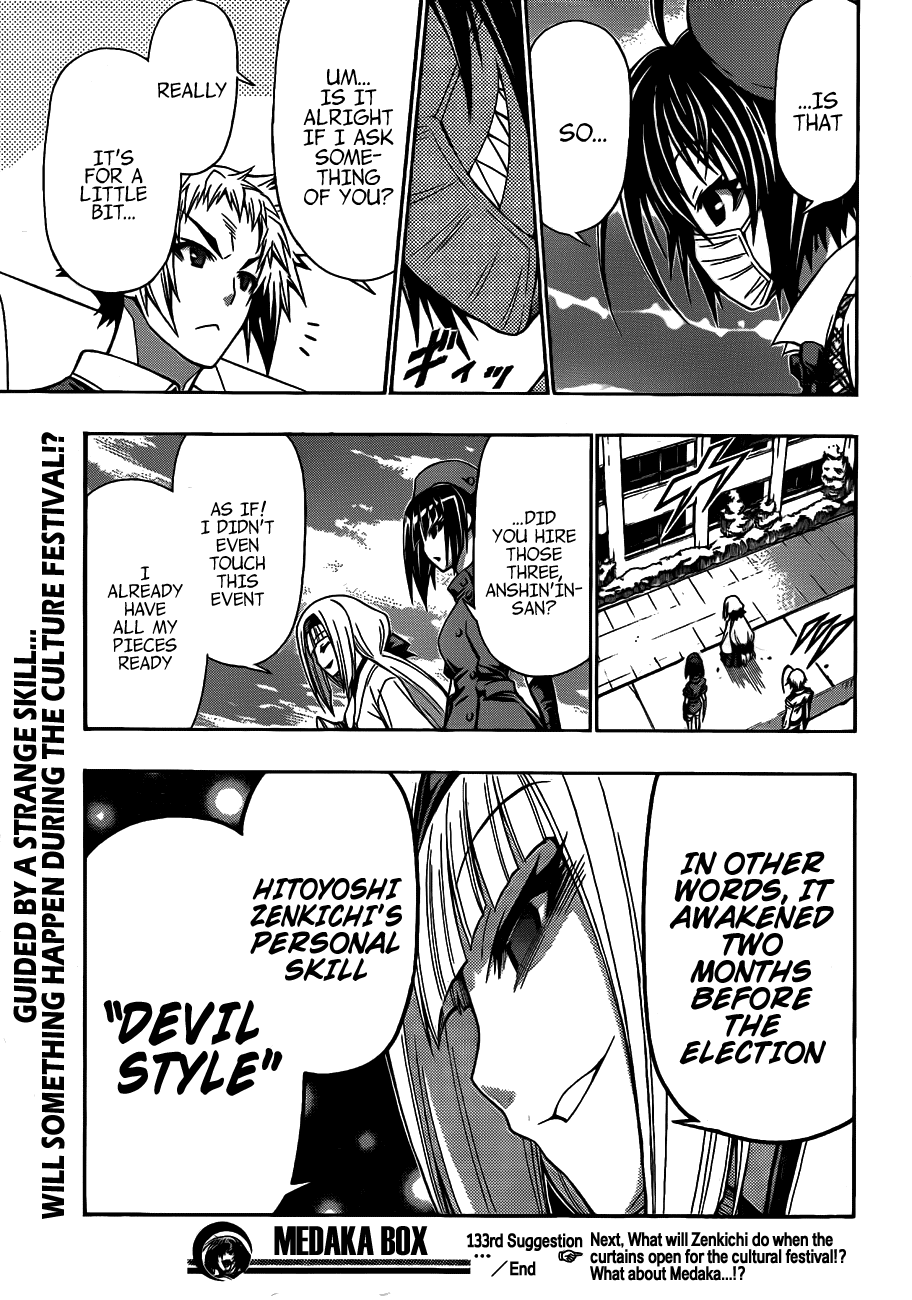 Medaka Box Chapter 133 page 21 - Chapter 133 : The 133rd Suggestion - You Are No One But Yourself