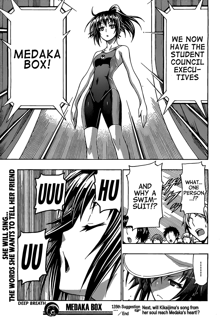 Medaka Box Chapter 135 page 21 - Chapter 135 : The 135th Suggestion - Shout