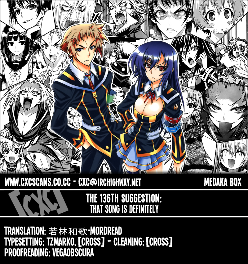 Medaka Box Chapter 136 page 1 - Chapter 136 : The 136th Suggestion - That Song is Definitely