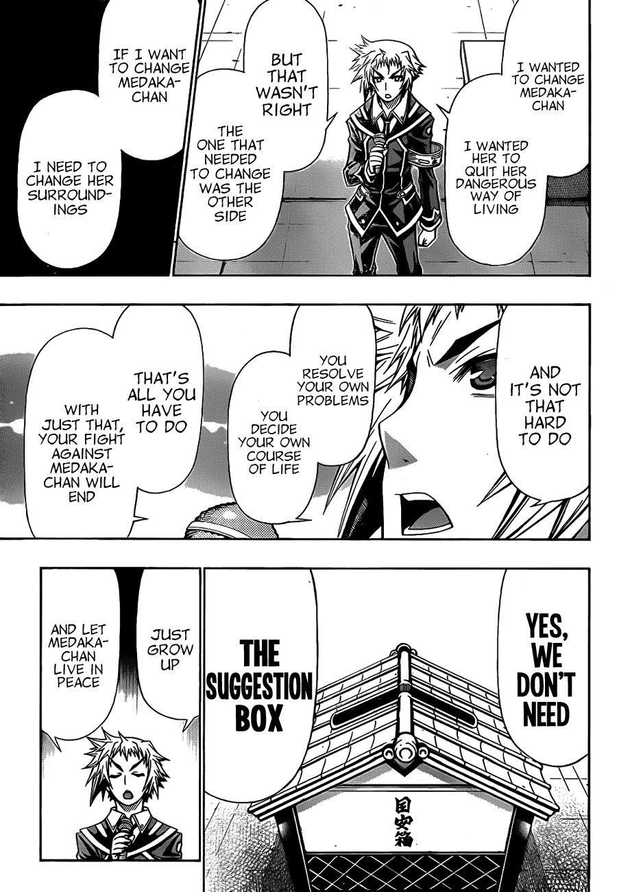 Medaka Box Chapter 138 page 13 - Chapter 138 : The 138th Suggestion - If You Wish to Change Medaka-chan