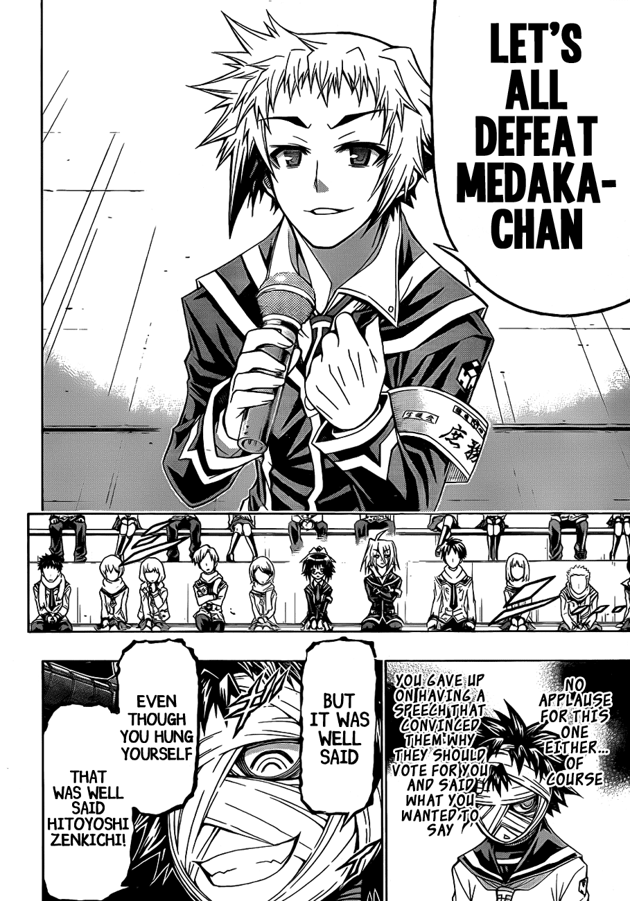 Medaka Box Chapter 138 page 14 - Chapter 138 : The 138th Suggestion - If You Wish to Change Medaka-chan