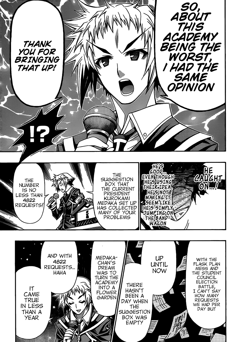 Medaka Box Chapter 138 page 9 - Chapter 138 : The 138th Suggestion - If You Wish to Change Medaka-chan